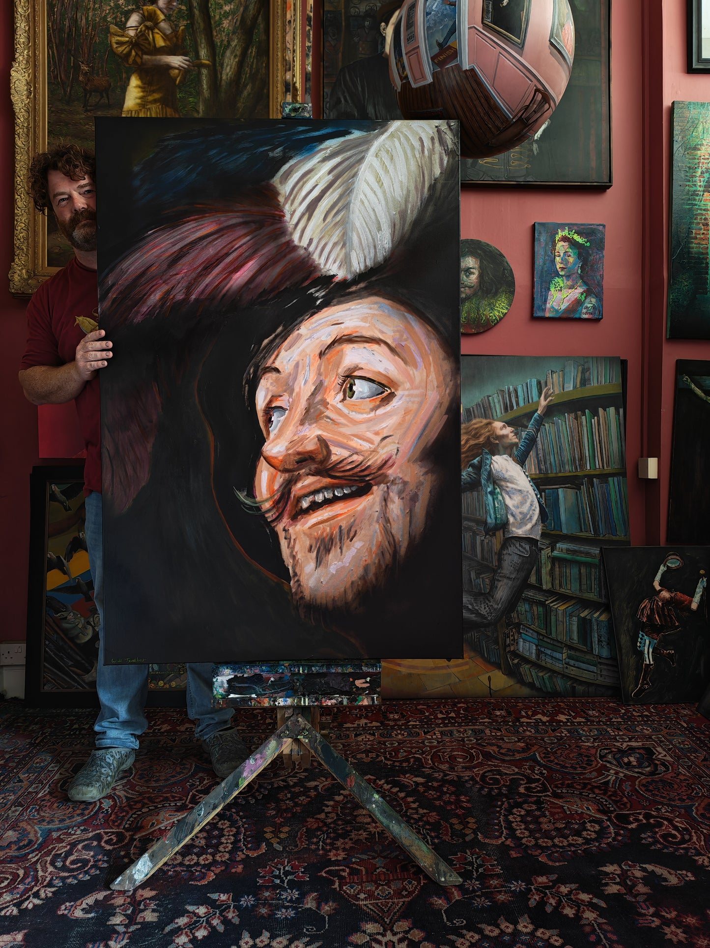 The Happy Violinist- Acrylic and oil on canvas - 100 x 150cm- Will Teather