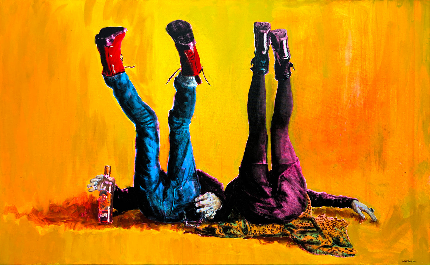 Bonnie & Clyde- 100 x 161.8cm - Oil on canvas- Will Teather