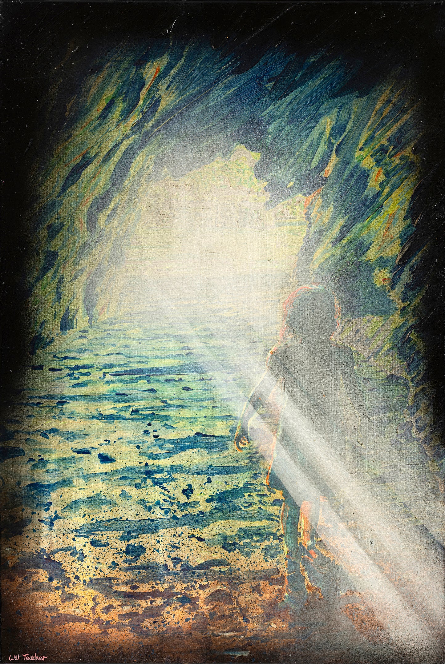 The Cave- Large limited edition contemporary art print by Will Teather