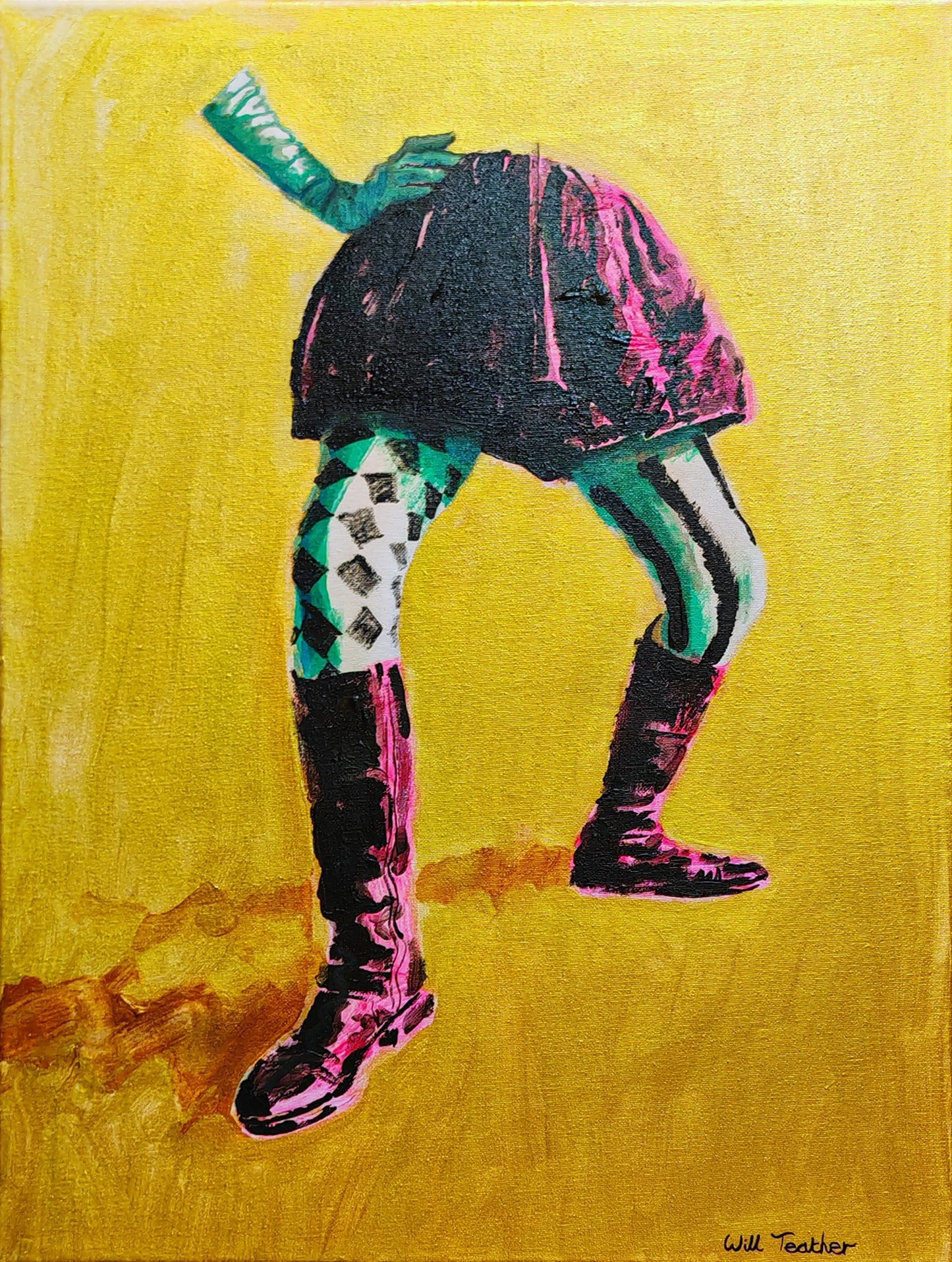 Chutzpah!- Oil and acrylic paint on canvas- 61 x 46cm- Will Teather