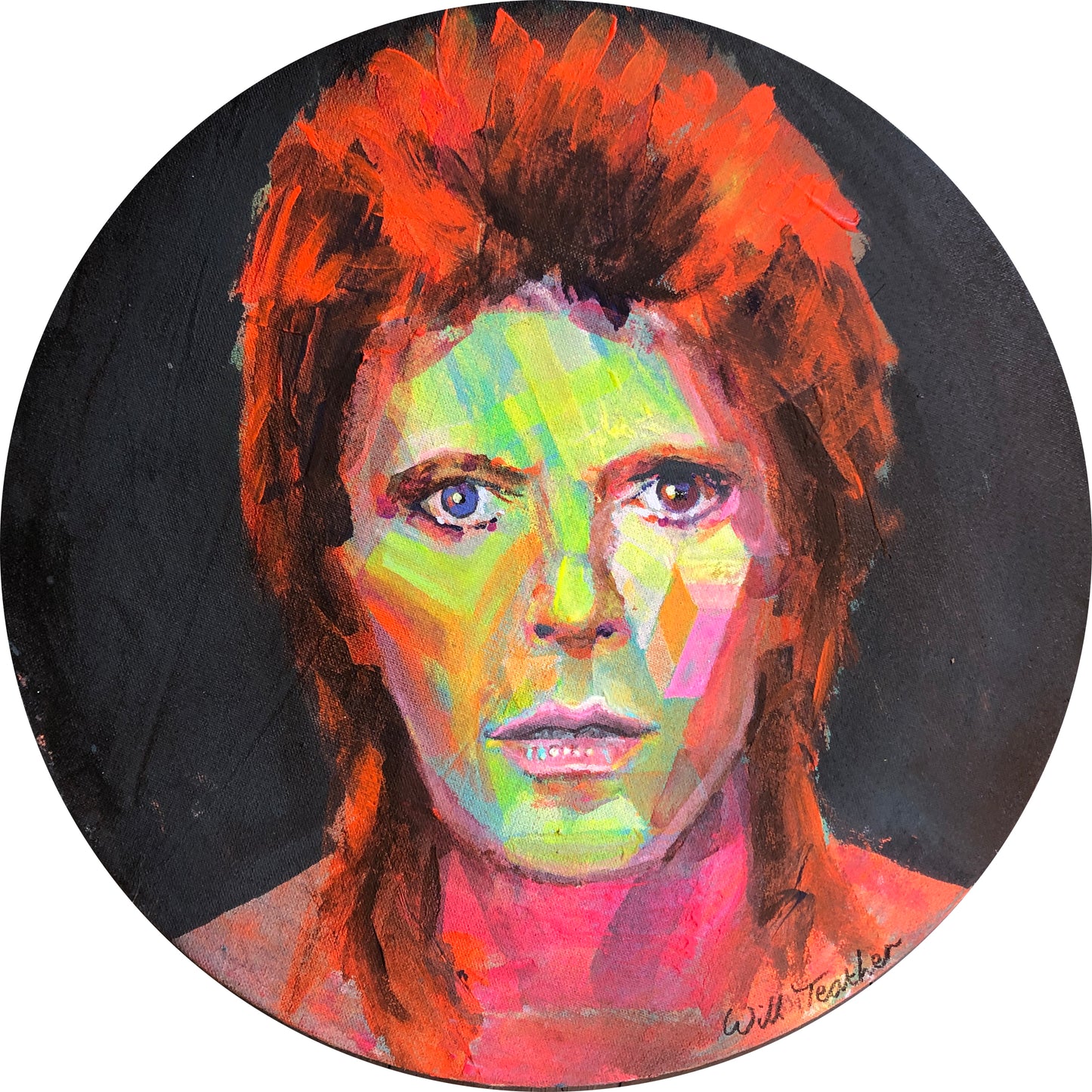 Bowie, a painting by Will Teather