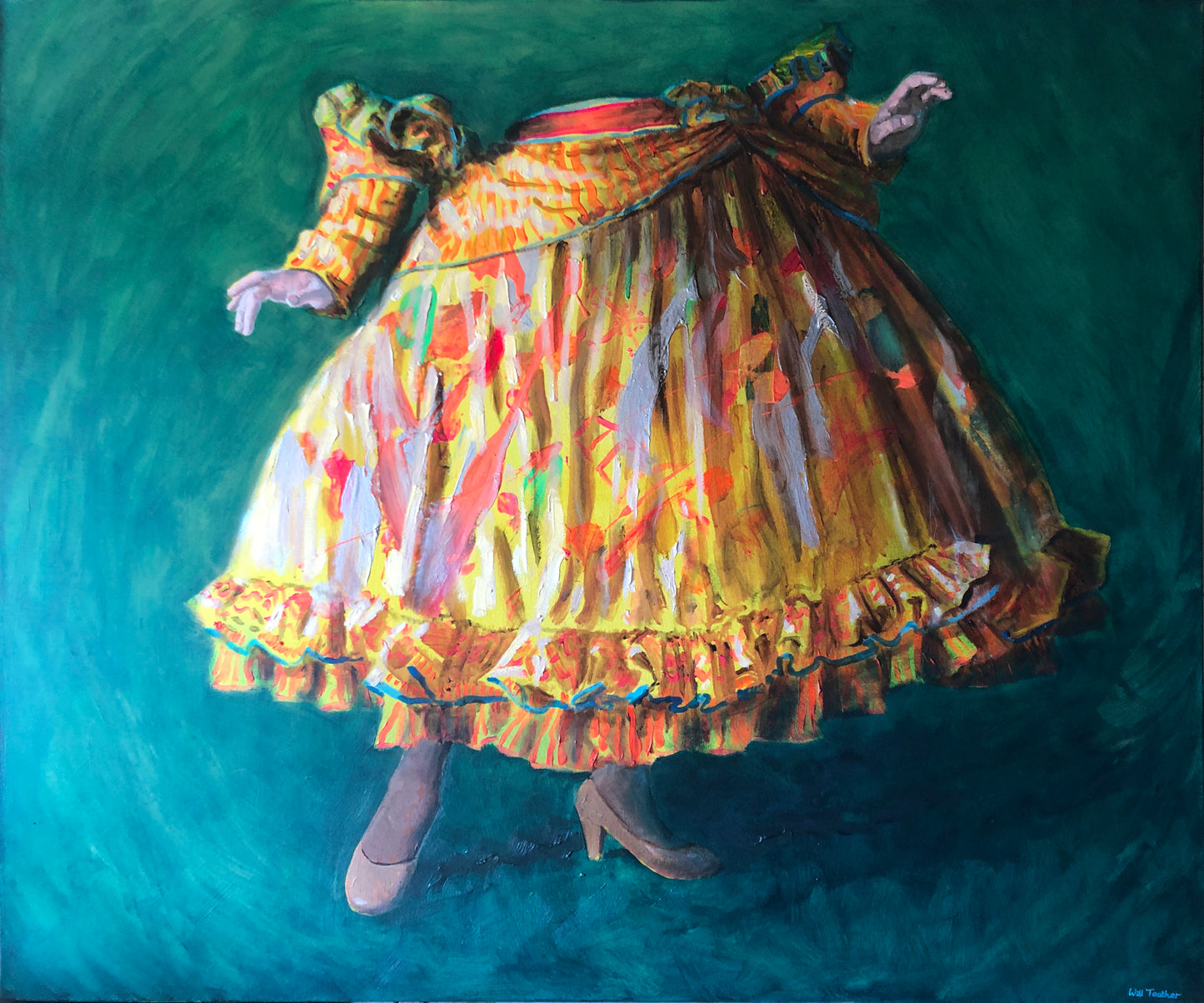 Debutante - 120 x 100cm - Oil on canvas by Will Teather