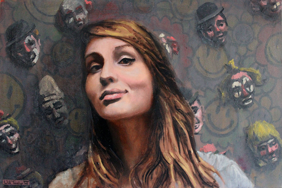 Faces of the Hippodrome - oil on canvas - 76 x 51cm - Will Teather