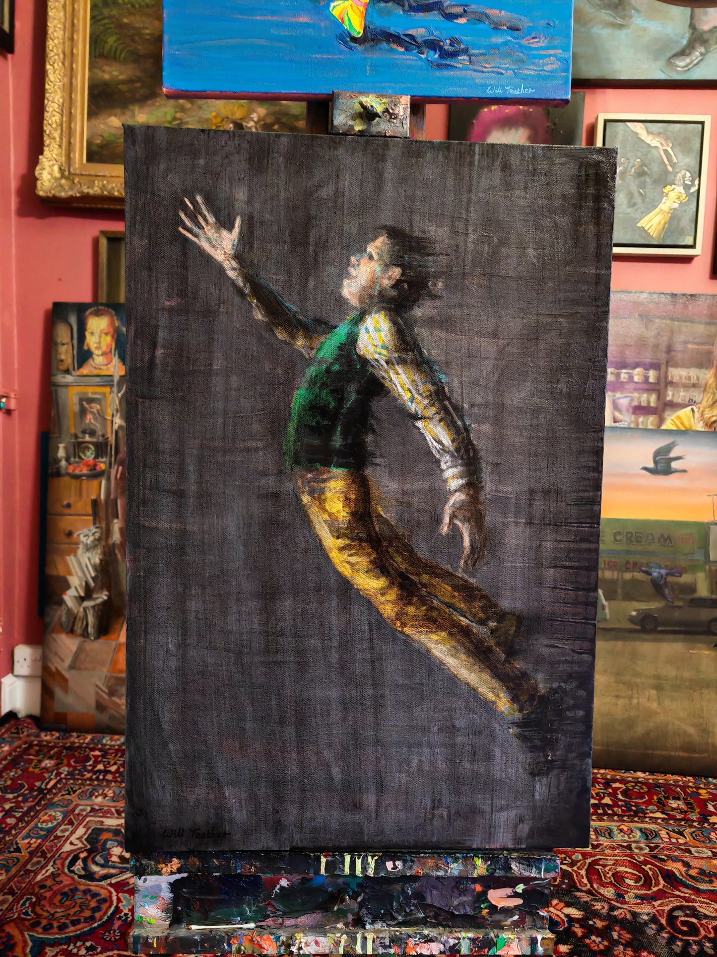 Deliverance - Acrylic and oil on canvas - 50 x 76 cm - Will Teather