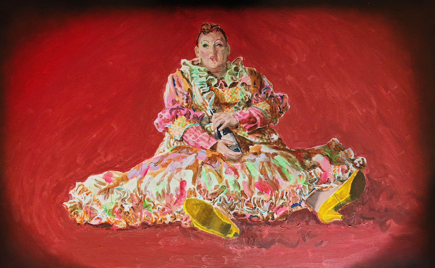 Pyjama Party- 100 x 161.8cm - Oil and acrylic paint on canvas