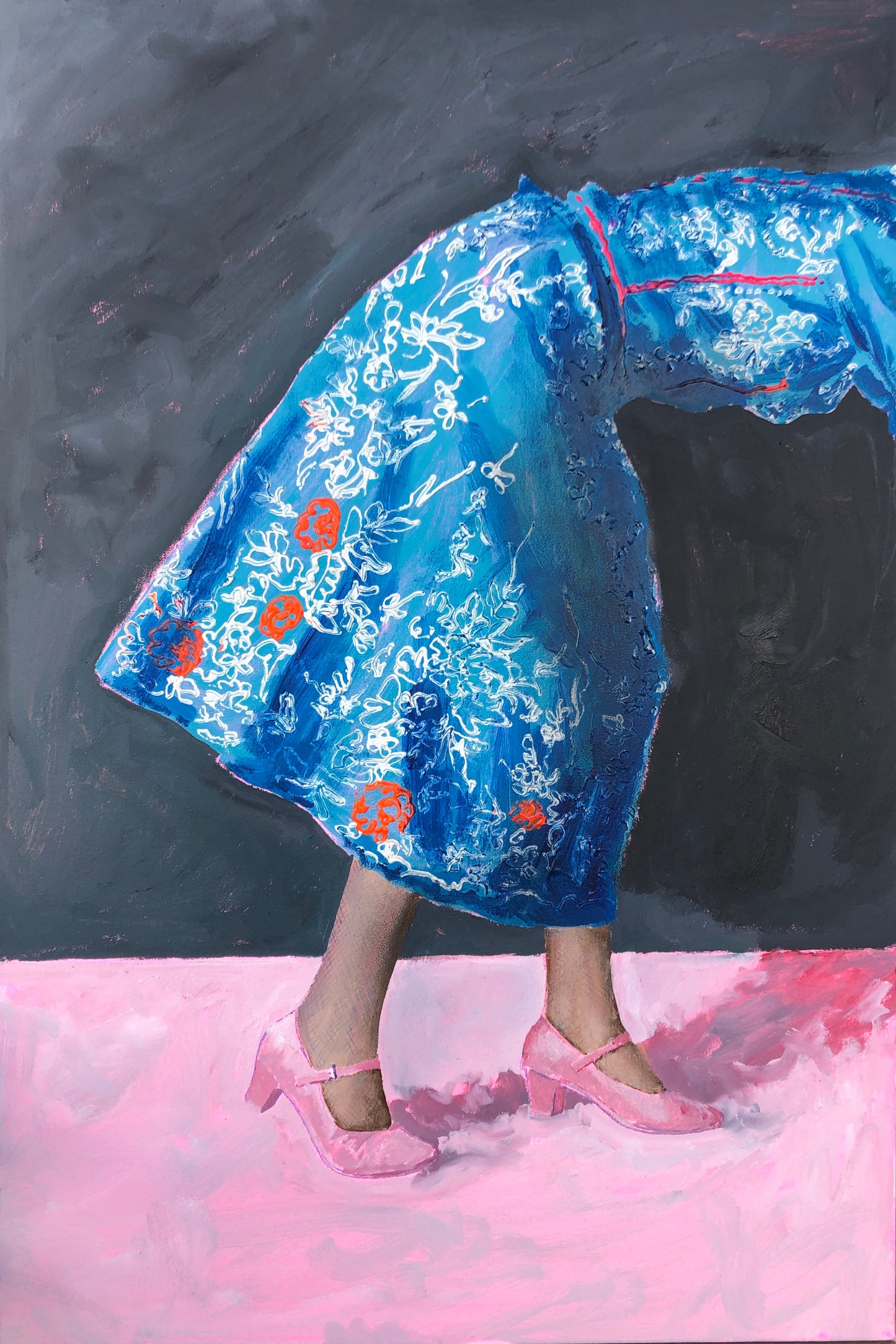 Just a second - 61 x 91cm- Oil on canvas by Will Teather