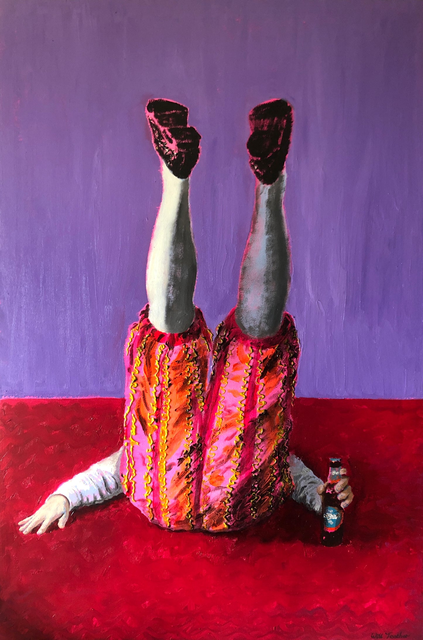 King for a day - 91 x 61cm - oil on canvas by Will Teather
