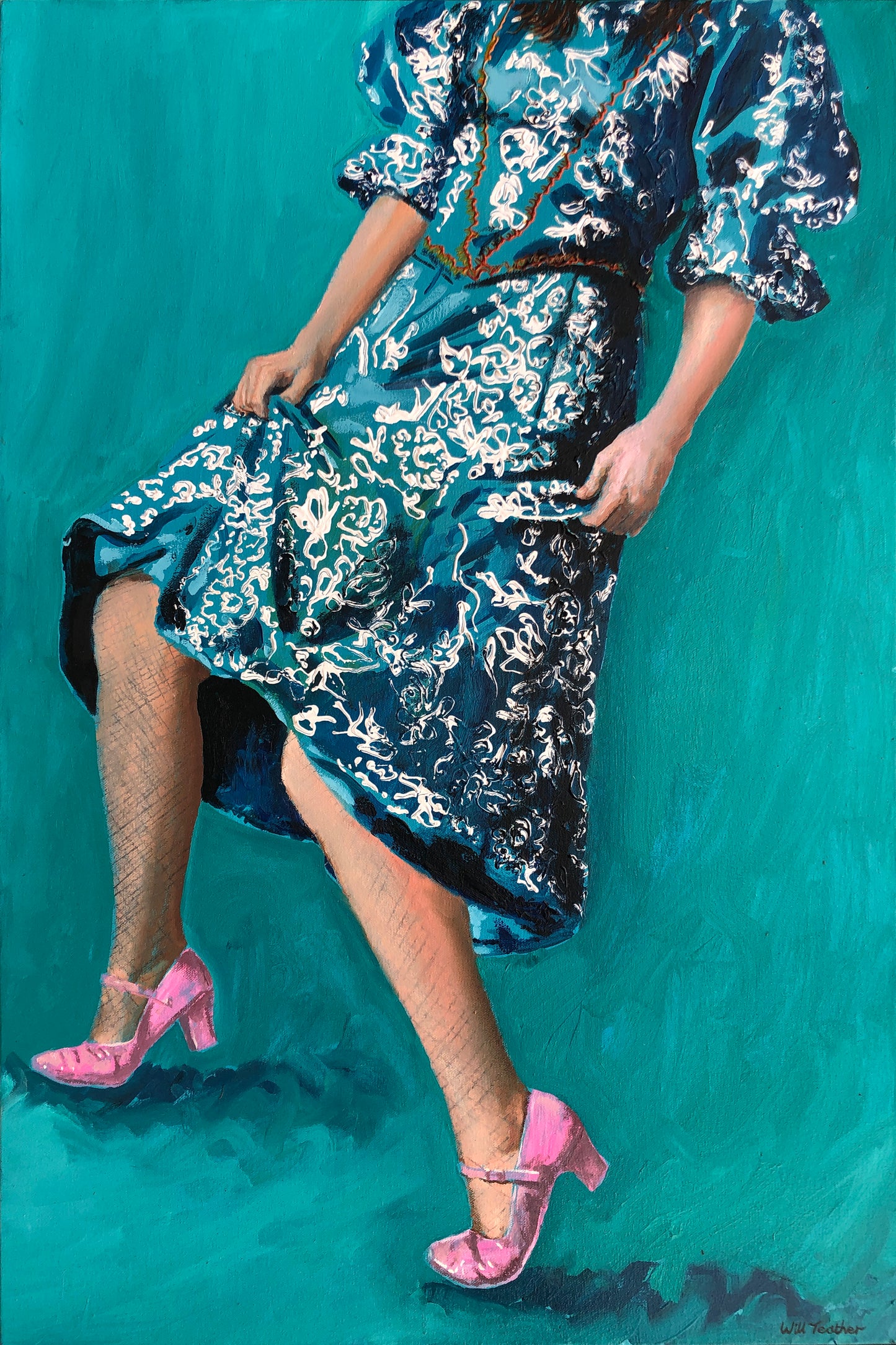 Sharp Exit - 61 x 91cm- Oil on canvas- Will Teather