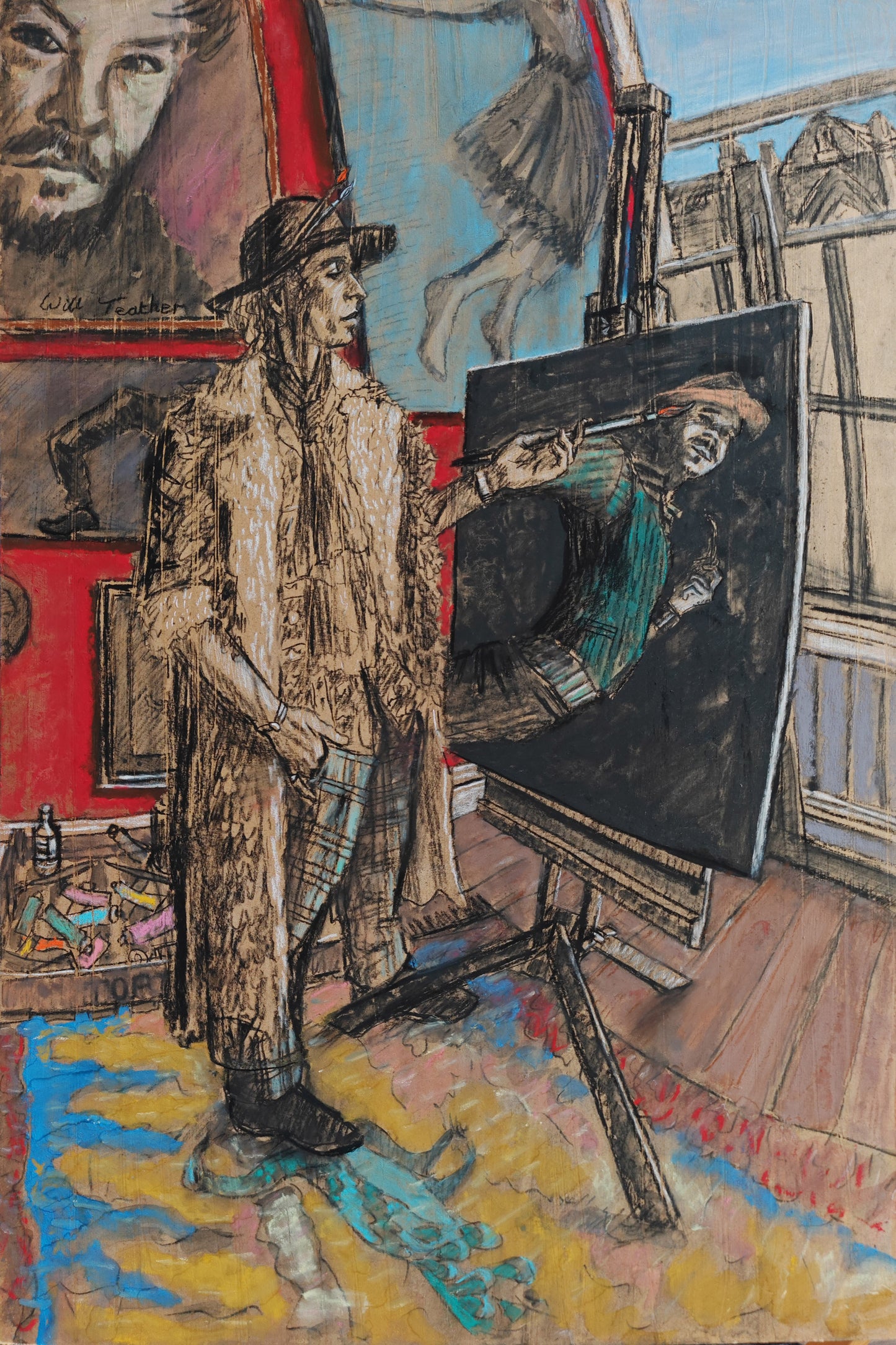 The Debutante- 51 x 75cm- Pastel on board - Will Teather