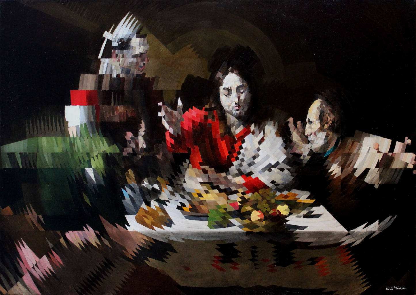 The Supper at Emmaus - Oil on canvas - 107cm x 76cm by Will Teather