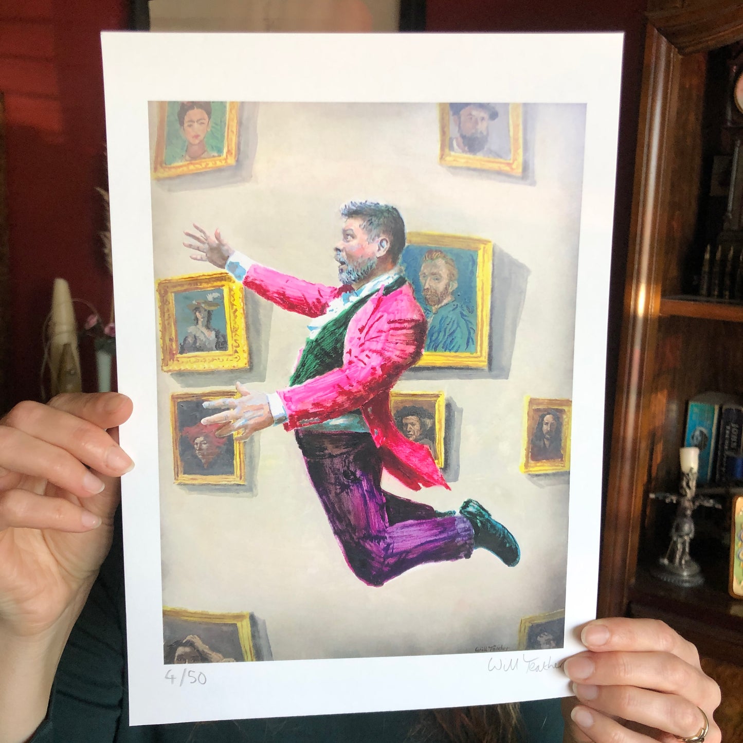 “The Entrant" - Mini print by Will Teather, British artist