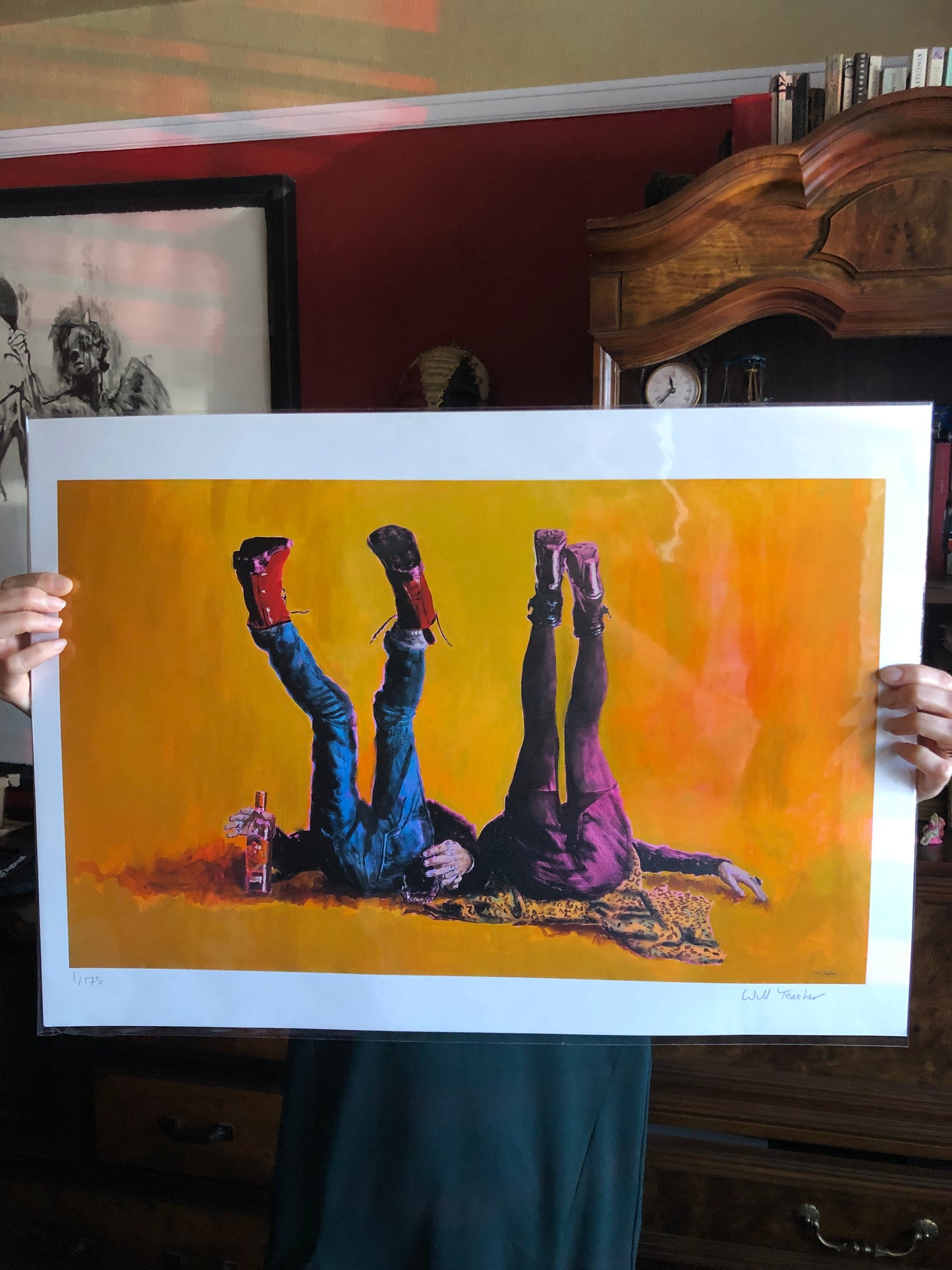 Bonnie & Clyde - Large signed print by Will Teather