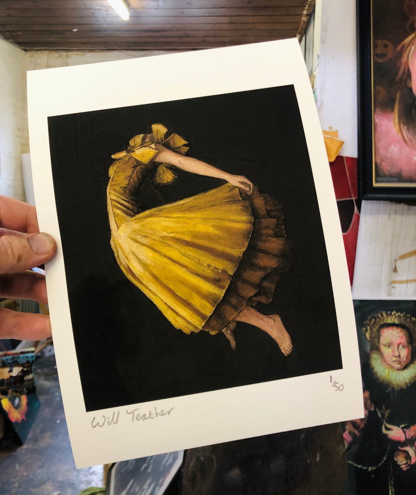 “Moth”- Mini print by Will Teather, British artist