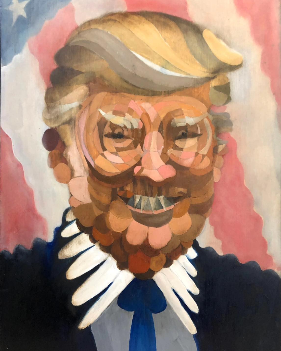 Crocodile Smile - Oil on panel - 30 x 40cm