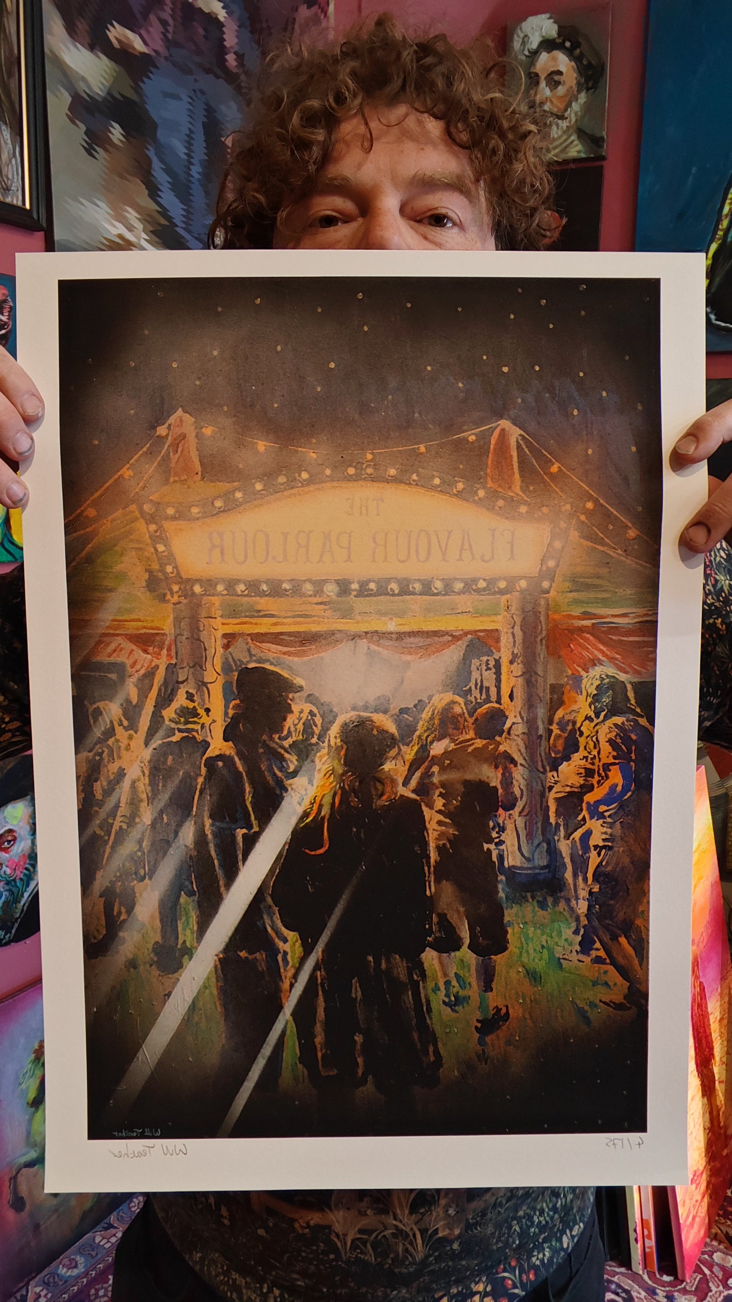 The Flavour Parlour- Large limited edition contemporary art print by Will Teather