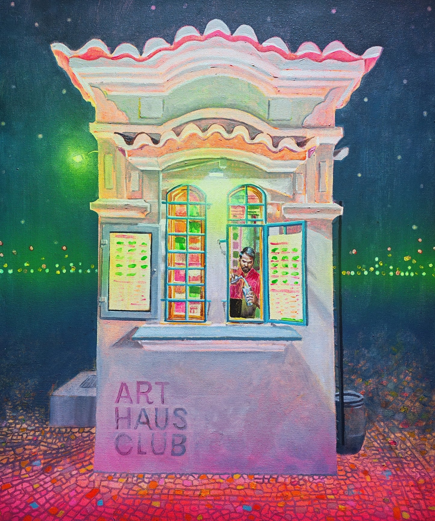 Art Haus Club, a painting by Will Teather