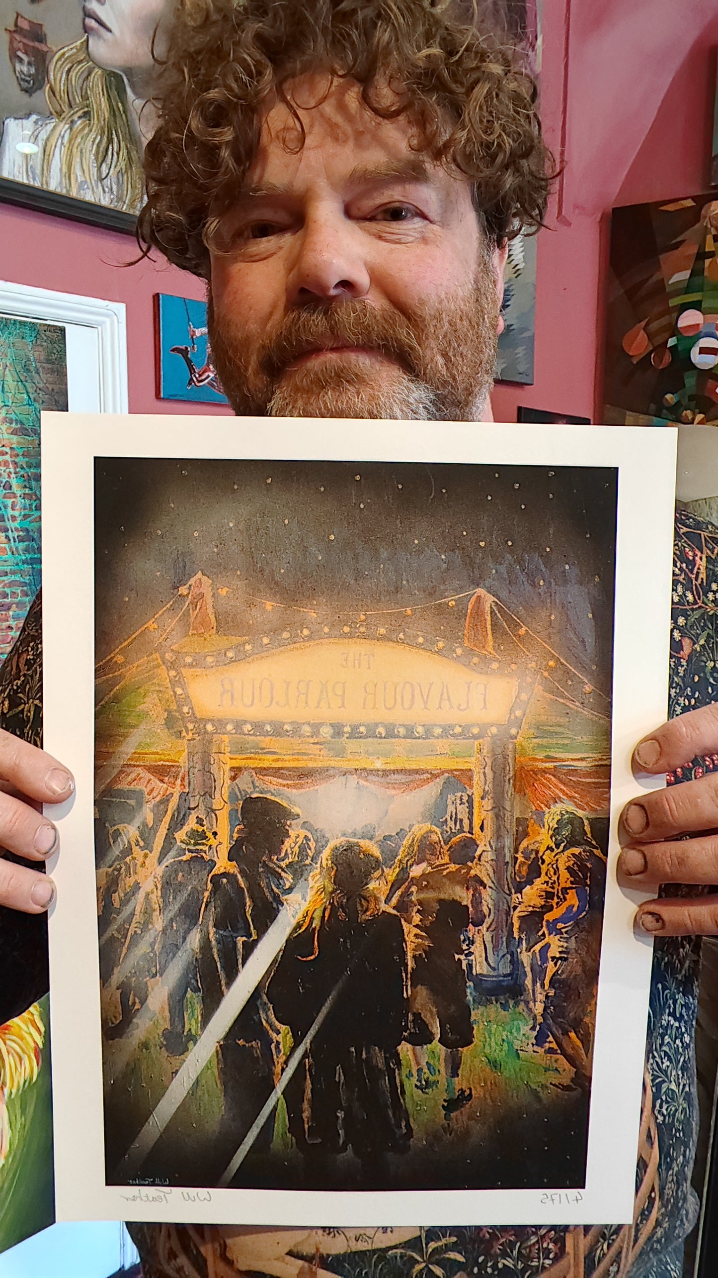 The Flavour Parlour, medium size limited edition print by Will Teather, British artist