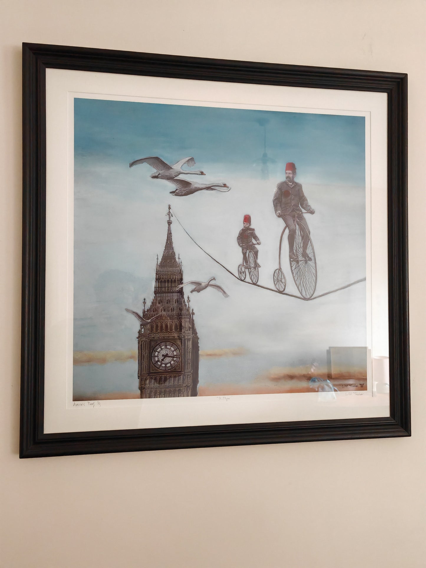 7.17pm by Will Teather (large framed print)