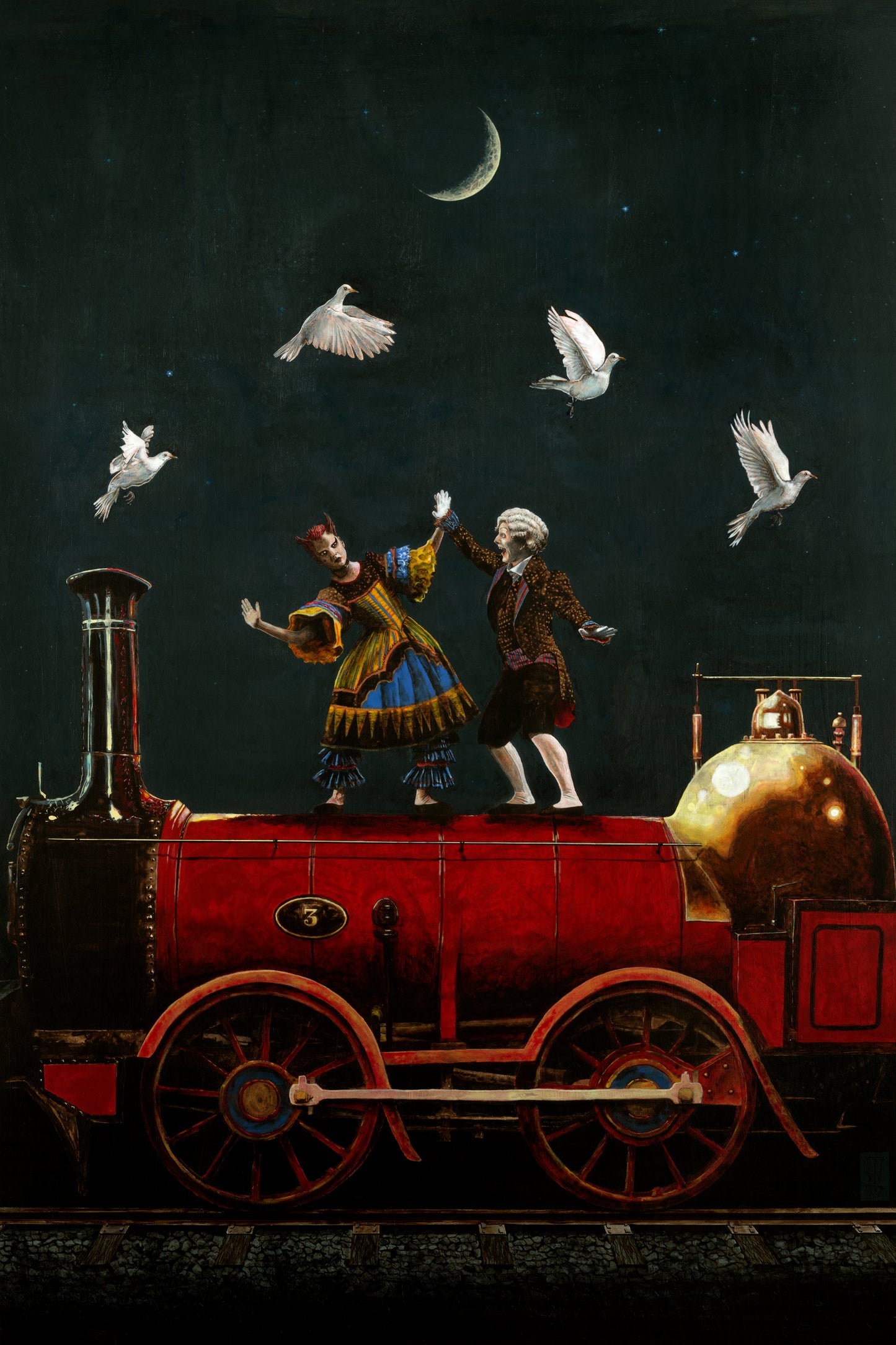 Last Train to Millhaven, large limited edition print by Will Teather