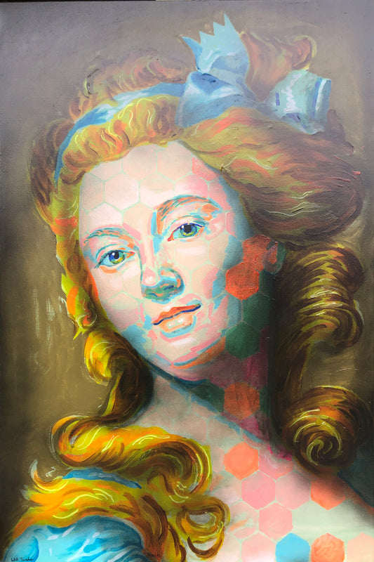 After Capet- Acrylic on canvas - 100 x 150cm - a painting by Will Teather