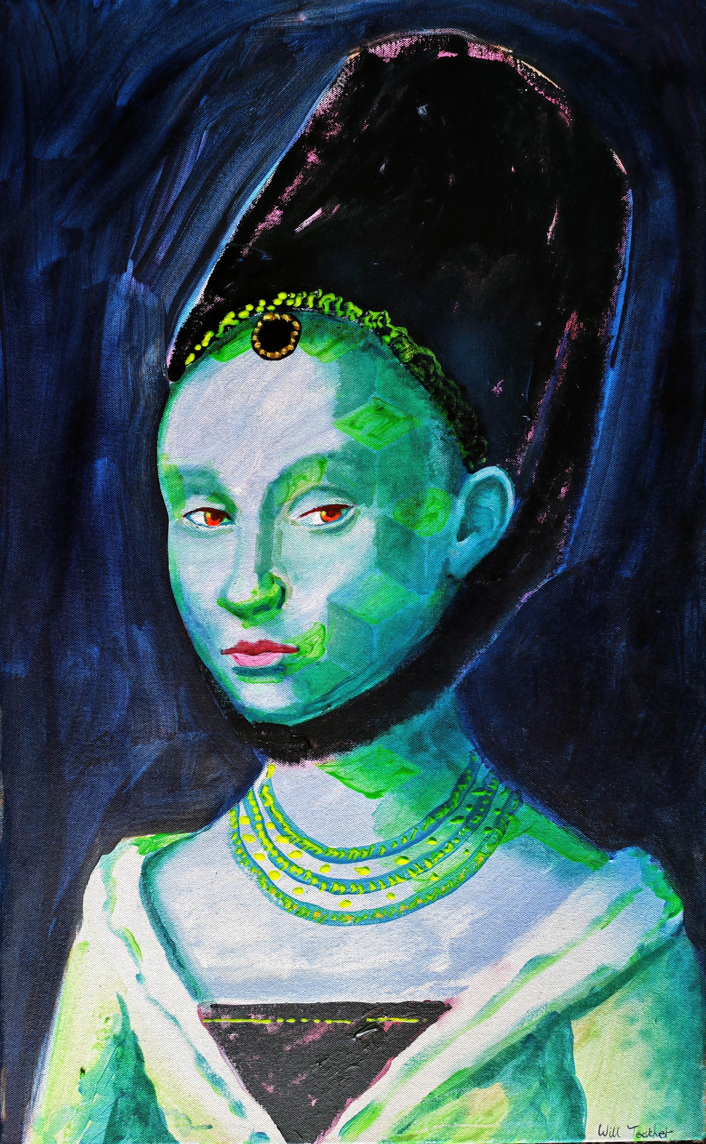 After Christus - 50 x 81cm- Oil and acrylic on canvas - a painting by Will Teather