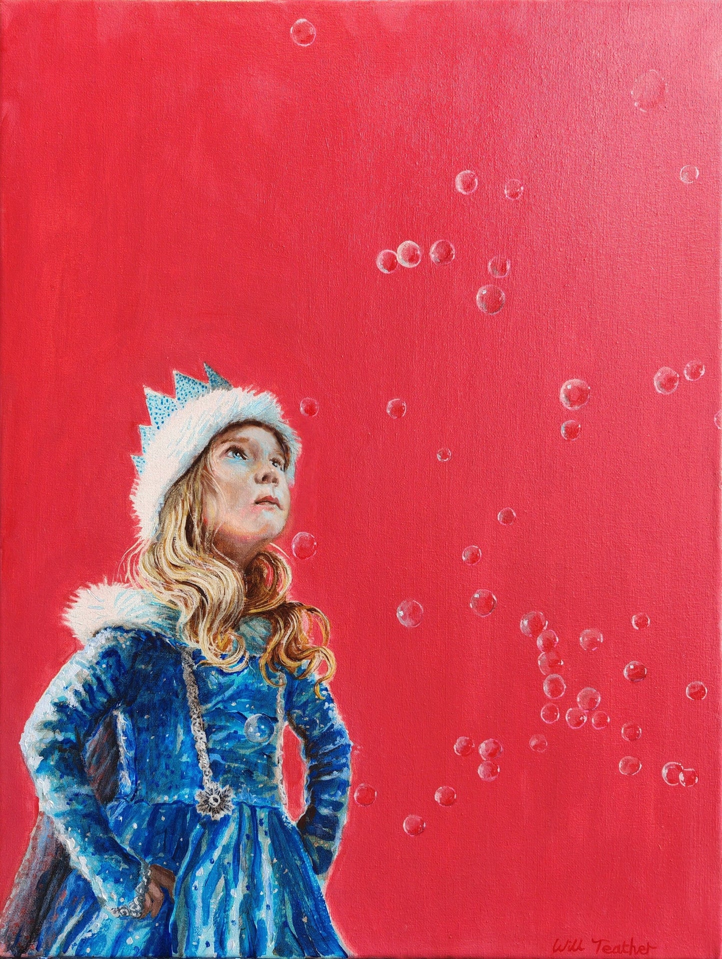 "Bubbles" - Large limited edition contemporary art print by Will Teather