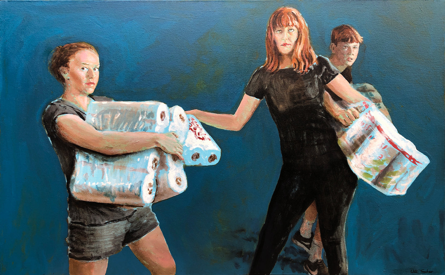 Caught out - 60 x 97.1cm - Oil on canvas - Will Teather