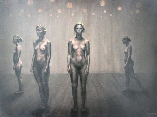Dartington Dance studios- Oil and acrylic on canvas -91 x 121cm, by Will Teather