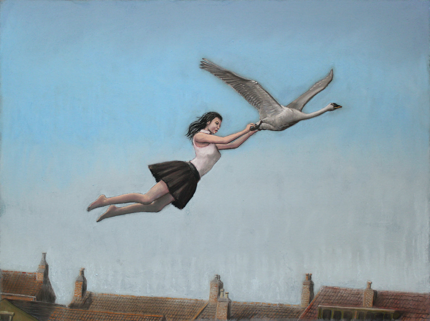 Escape - pastel on panel -71 x 53cm - Will Teather
