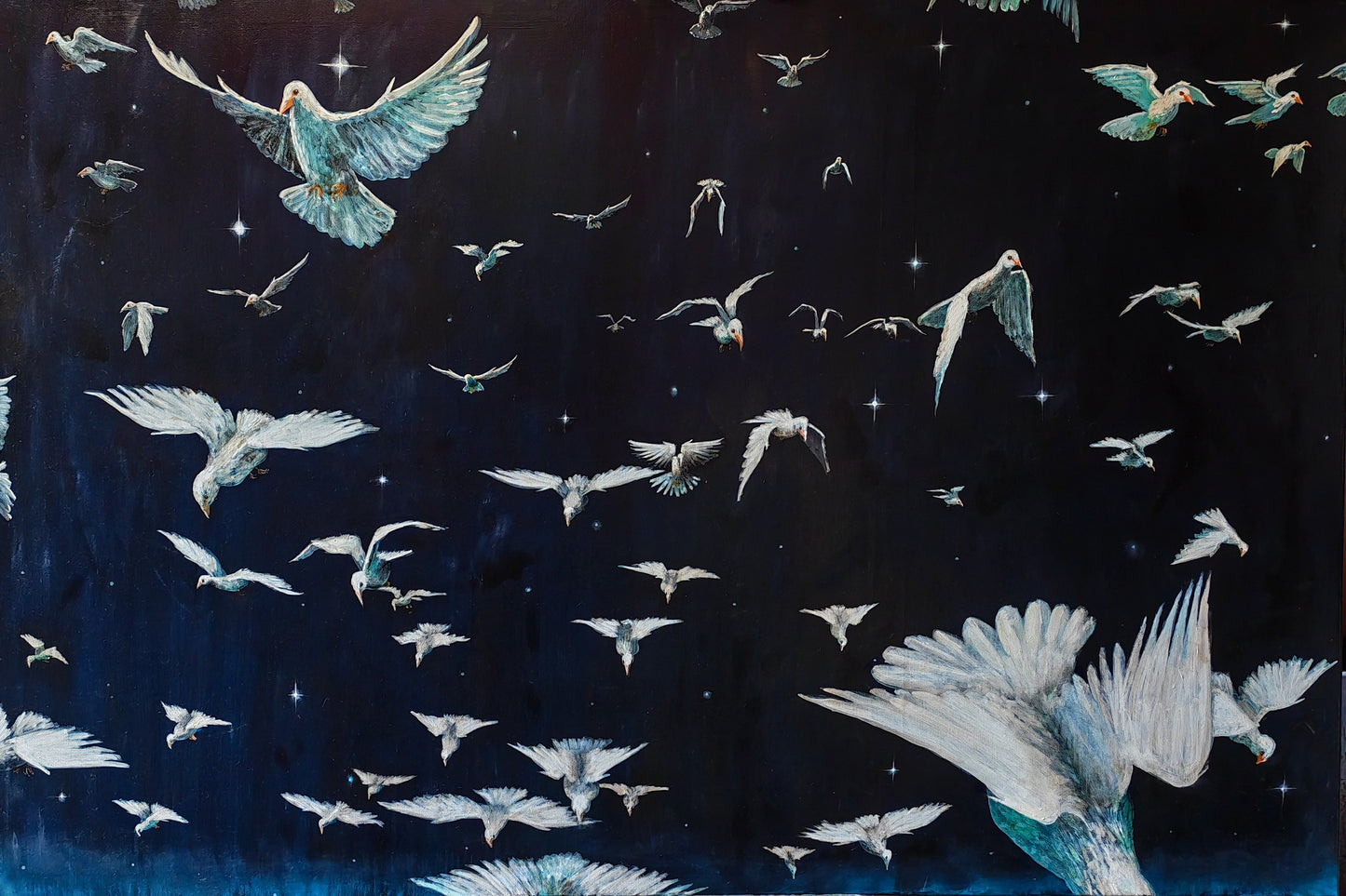 Flock- 100 x 150cm - Will Teather