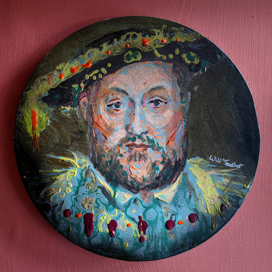 Henry - Acrylic on canvas- 30cm diameter - Will Teather