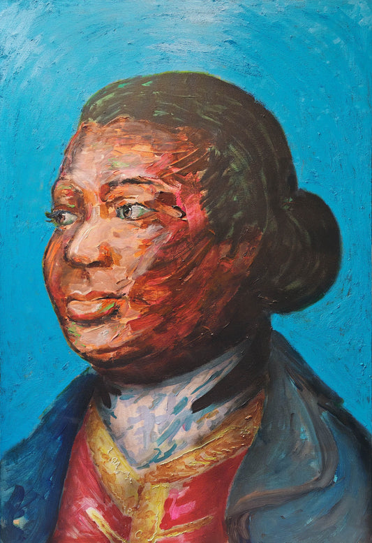 Ignatius Sancho - Oil and acrylic on canvas - 100x 150cm - Will Teather