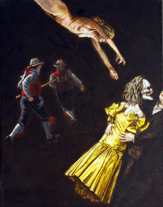 Interstice  - Acrylic on canvas - 32 x 38cm - Will Teather