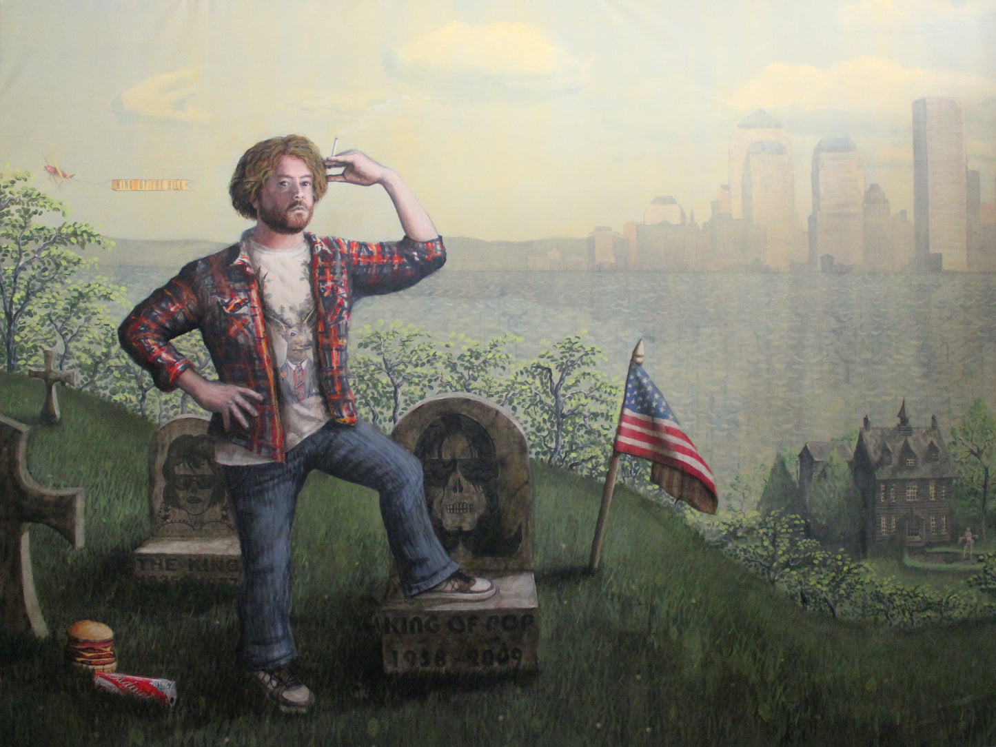 King of the Hill, 180 x 230cm, Acrylic on canvas