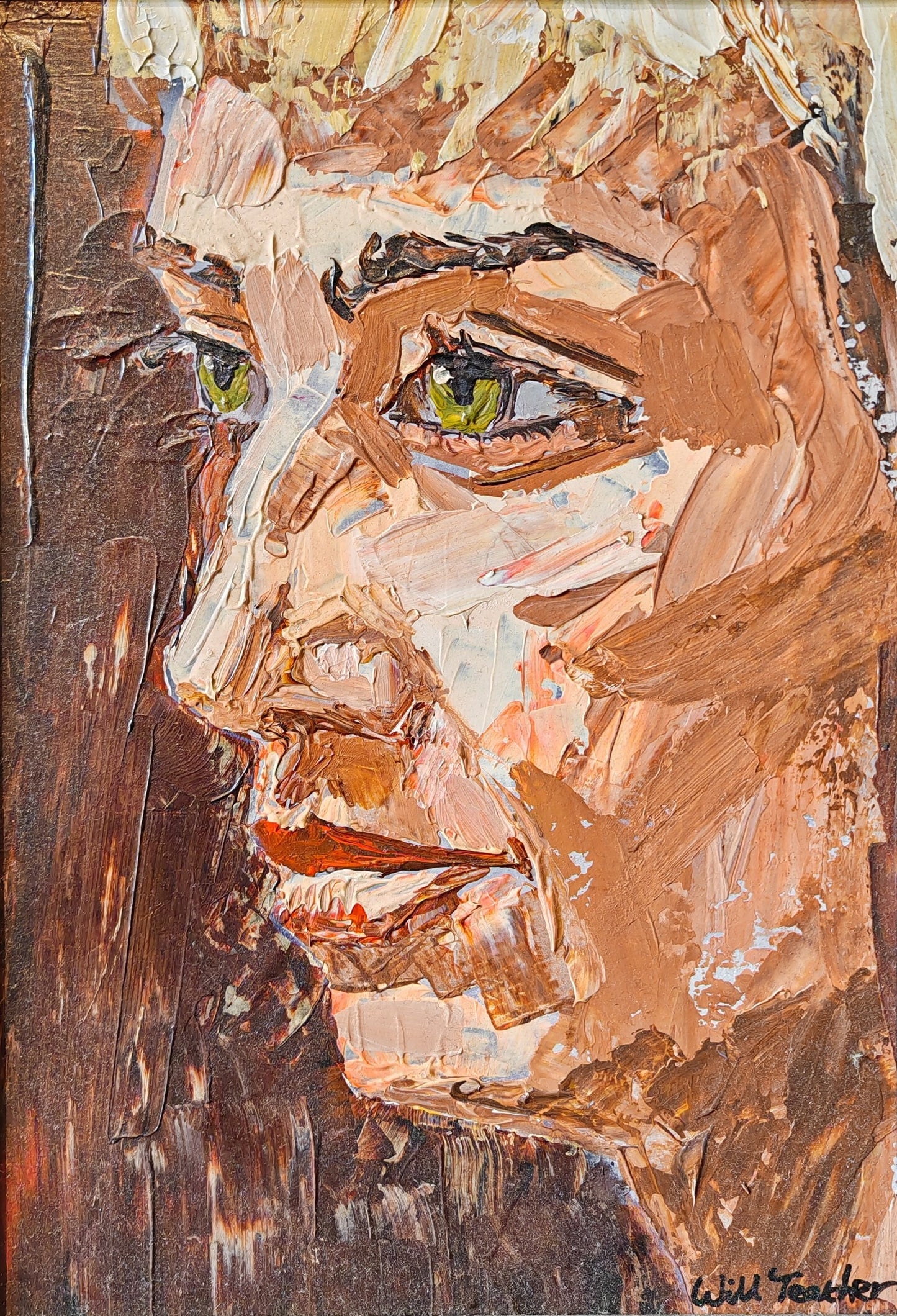 Life painting- Acrylic on board - 42x 56cm including black frame