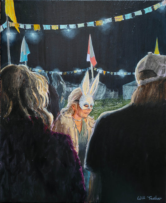 Night scene, a painting by Will Teather