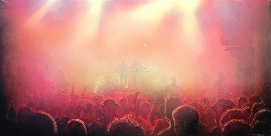 Orbital - 50 x 100cm - Oil and acrylic on canvas- Will Teather