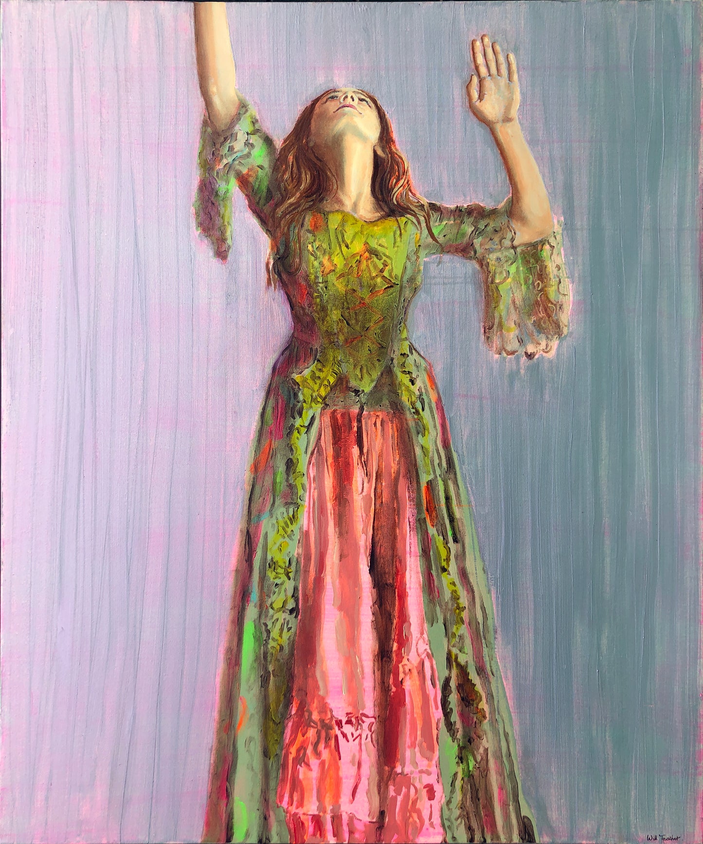 Reaching out - 120 x 100cm - Oil on canvas - Will Teather