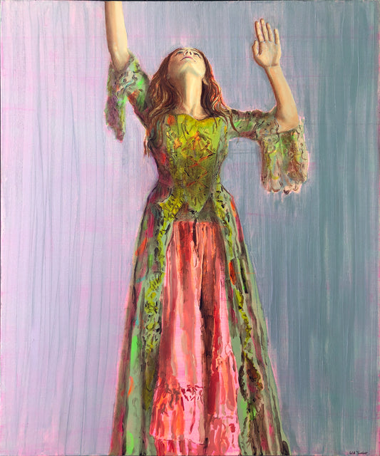 Reaching out - 120 x 100cm - Oil on canvas - Will Teather