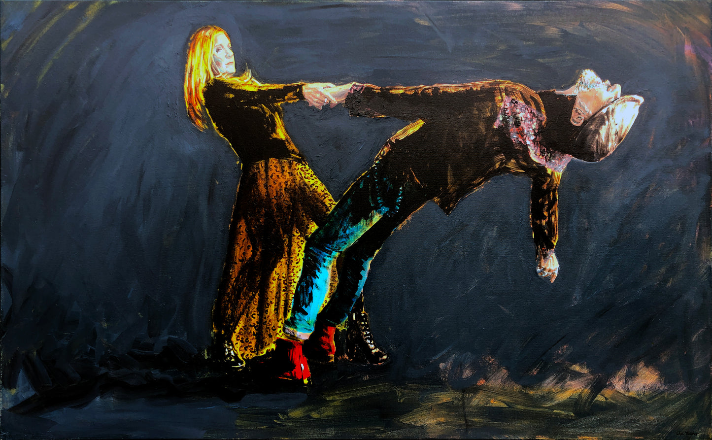 Saved - 100 x 161.8cm - Oil on canvas- Will Teather