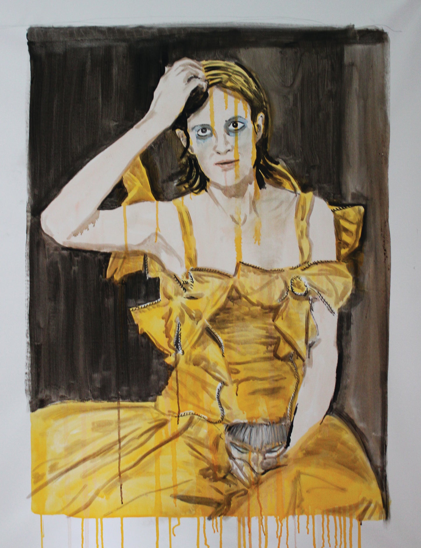 See Her Faces Unfurl - 70 x 100cm - Acrylic on canvas - Will Teather