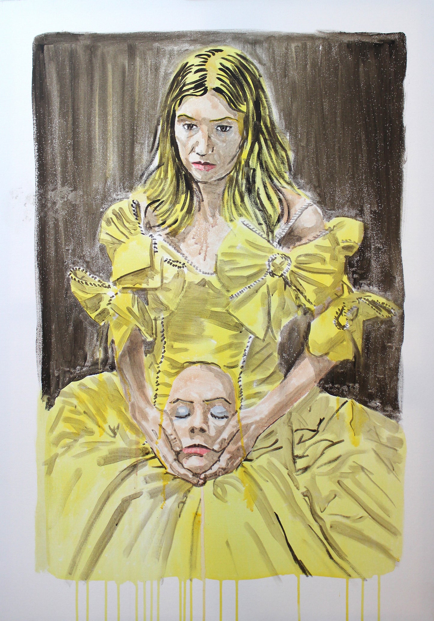 See Her Faces Unfurl - 70 x 100cm - Acrylic on canvas - Will Teather