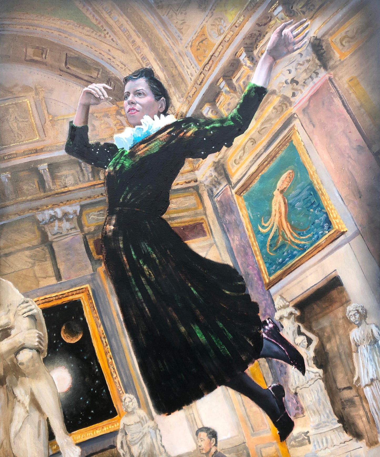 The Visitor- Oil on canvas - Will Teather