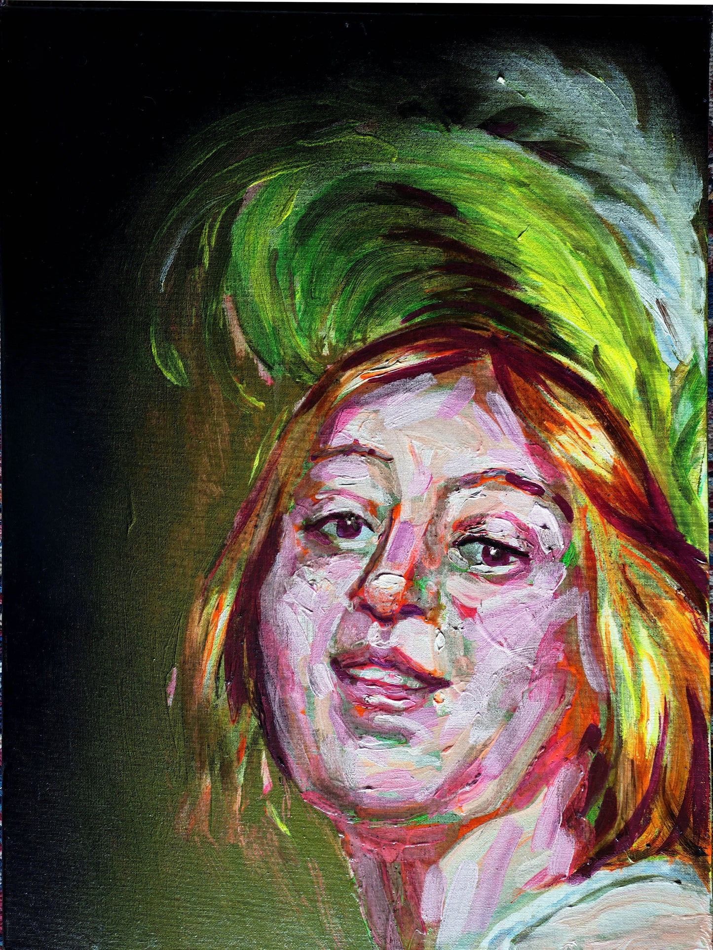 The Concert (after Honhorst) - Oil and acrylic on canvas -61 x 46cm - Will Teather