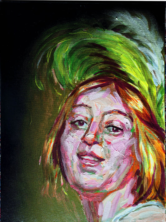 The Concert (after Honhorst) - Oil and acrylic on canvas -61 x 46cm - Will Teather