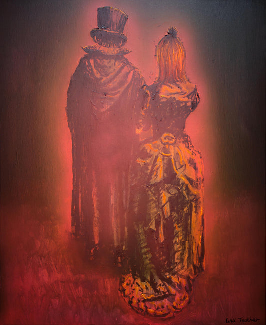 The Couple, a painting by Will Teather, 56 x 45.5cm