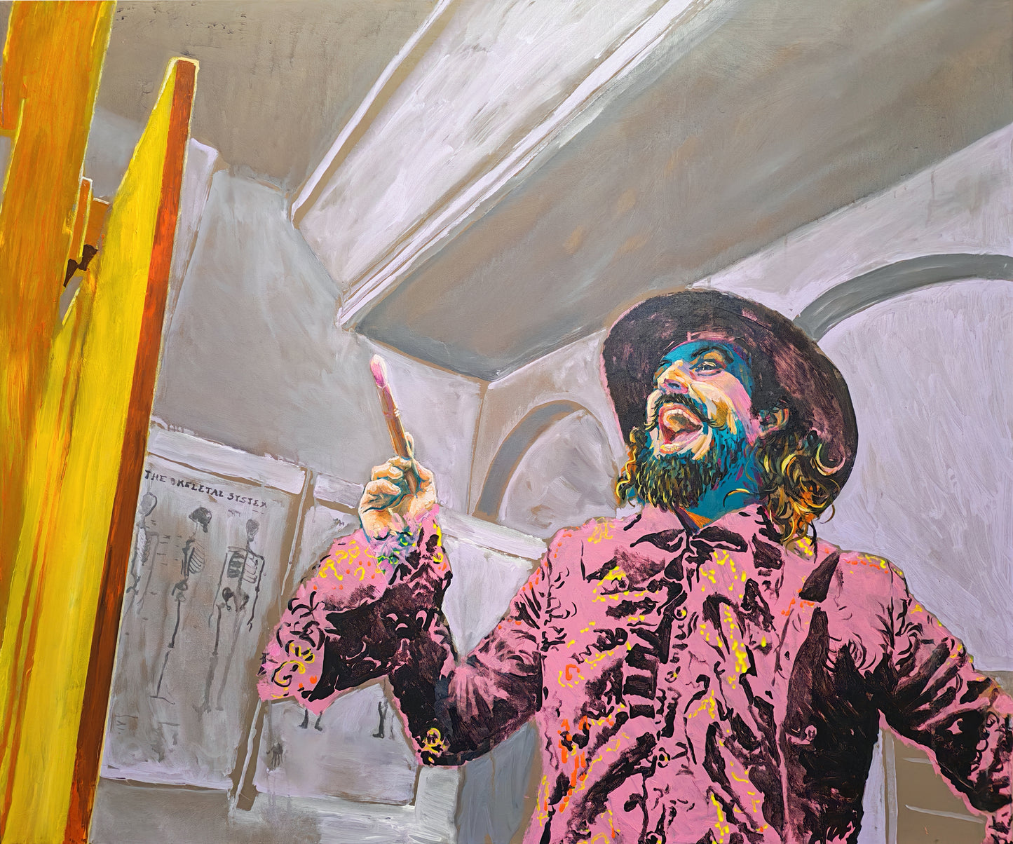 The Laughing Painter- Oil on canvas - Will Teather