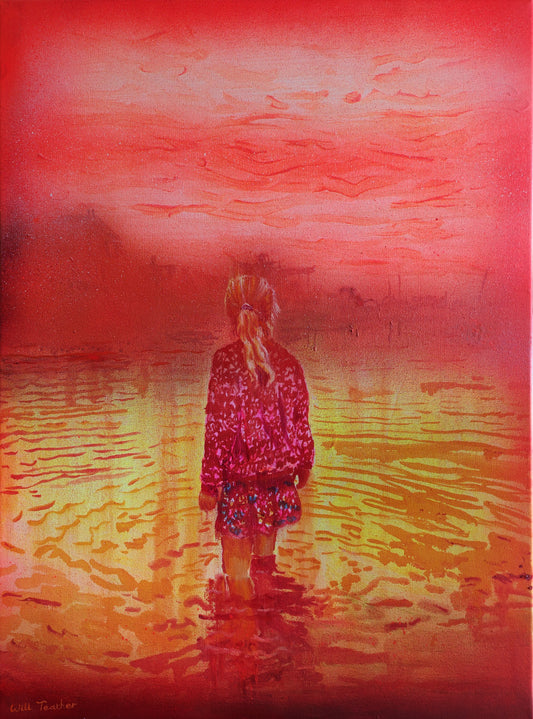 The Harbour, a painting by Will Teather