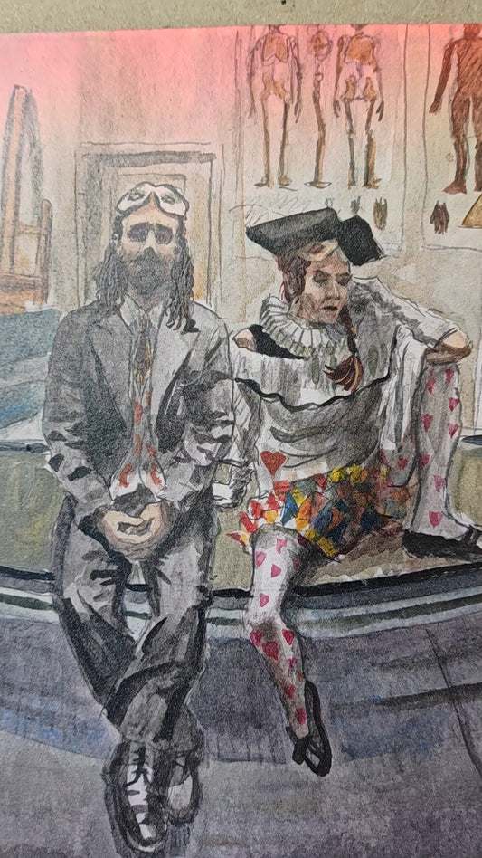 Life painting on paper - 34.5 x 42cm - Will Teather (unframed)