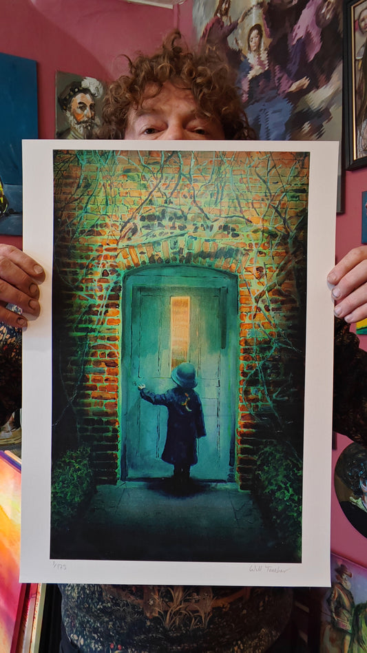 The Visitor- Large limited edition contemporary art print by Will Teather